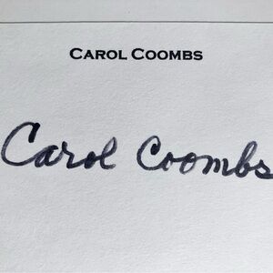 IT’S A WONDERFUL LIFE Signed 3x5 Card / CAROL COOMBS as Janie Bailey / CHRISTMAS